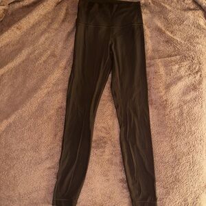 lululemon athletica Brown Ribbed Leggings
